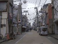 北千住・宿場町通り・荒川側から。